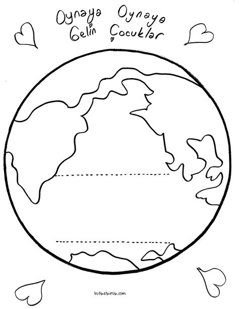 okul öncesi dünya haritası